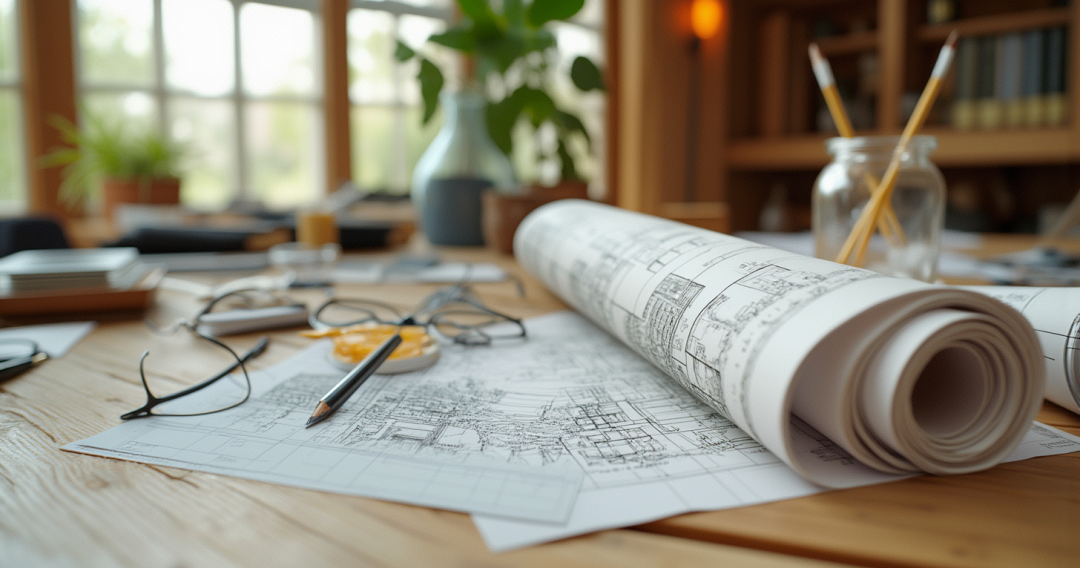 专注工作的办公桌面示意