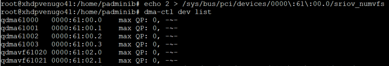 启用 VF 后的设备列表