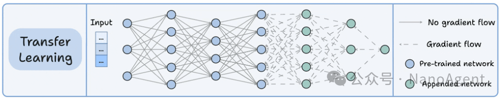 迁移学习结构示意图