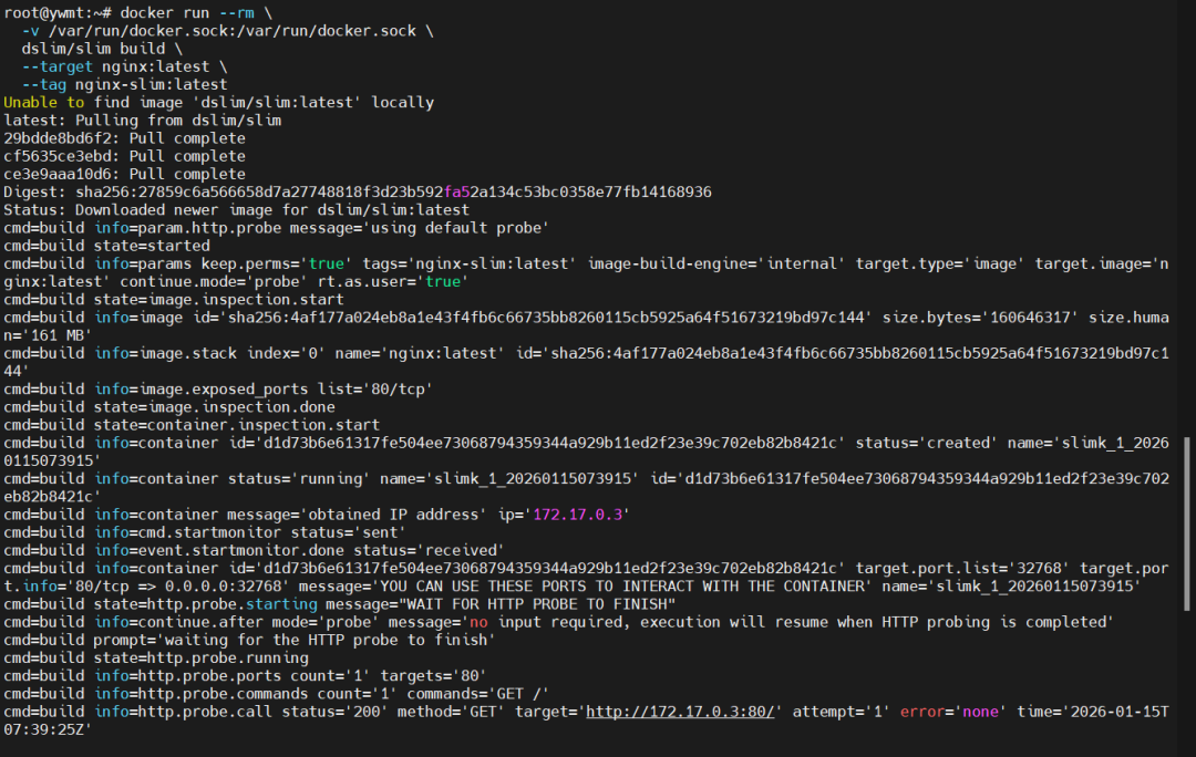 SlimToolkit构建Nginx优化镜像过程