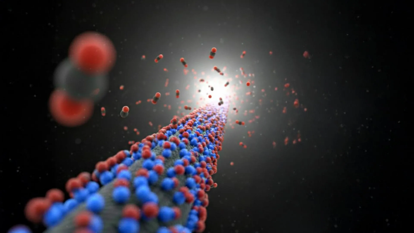 二氧化碳捕获材料结构示意图