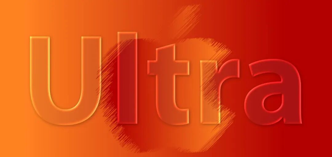 Ultra立体字样