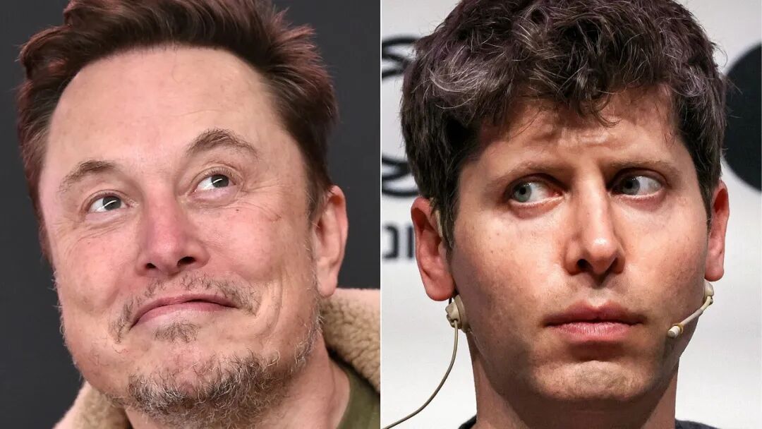 埃隆·马斯克与山姆·奥特曼合照