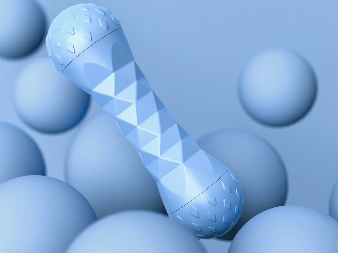 几何纹理蓝色手柄