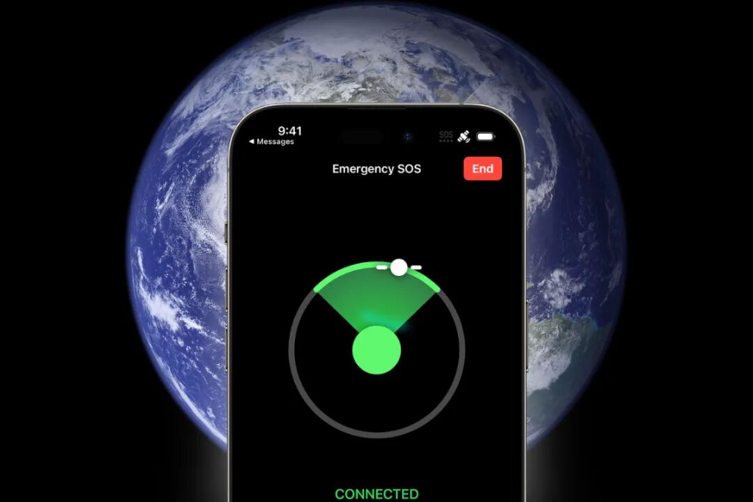 手机紧急SOS卫星连接界面