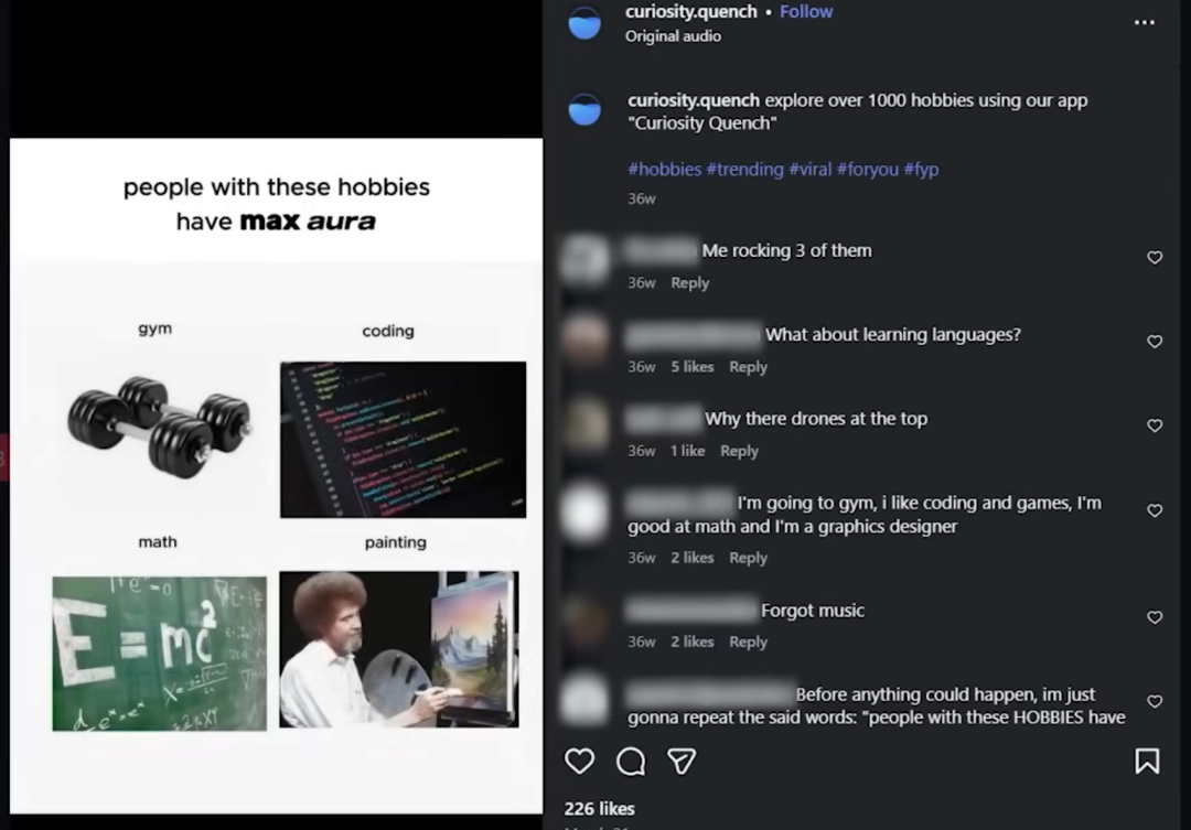 社交媒体上的爆款视频模板示例