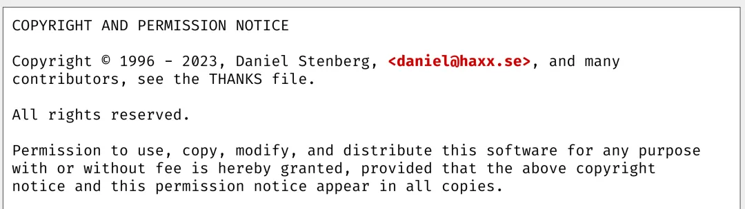 COPYRIGHT AND PERMISSION NOTICE