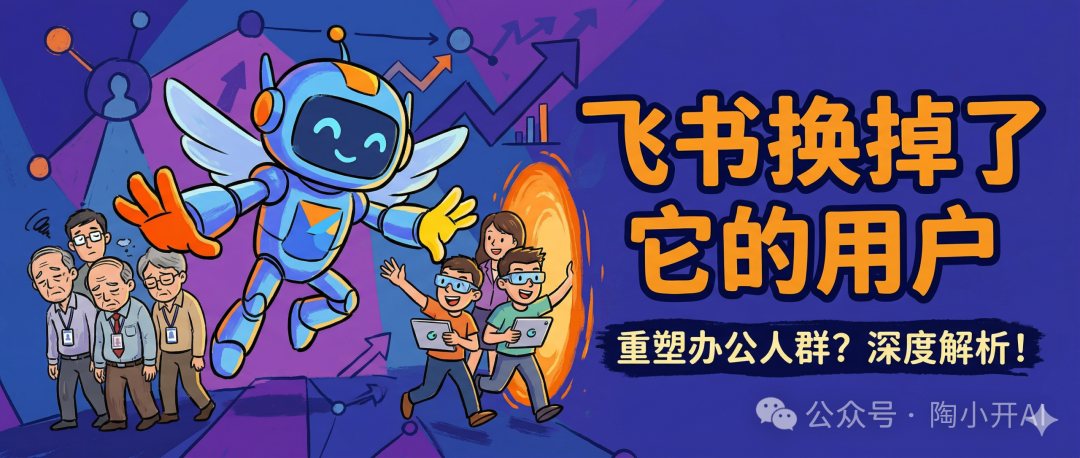 一张关于飞书CLI与AI Agent的科技概念插画