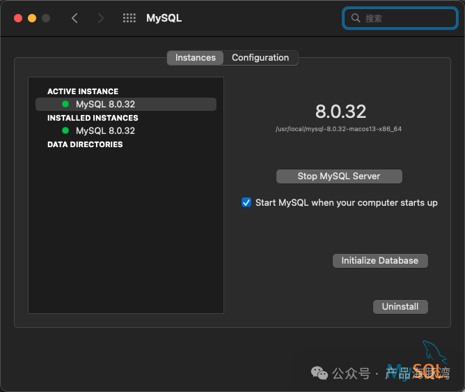 macOS MySQL 管理界面 Instances