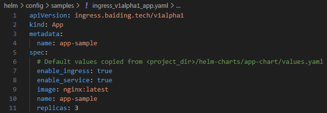 CR 实例示例文件