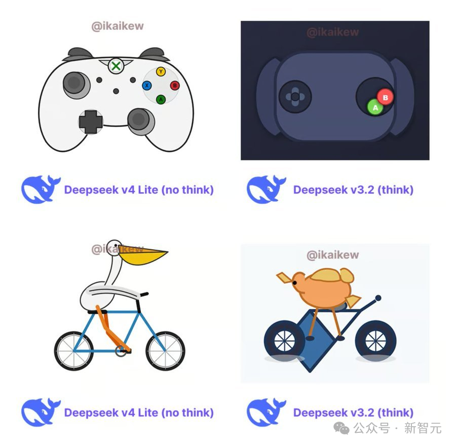 DeepSeek V4 Lite与V3.2对比幽默图