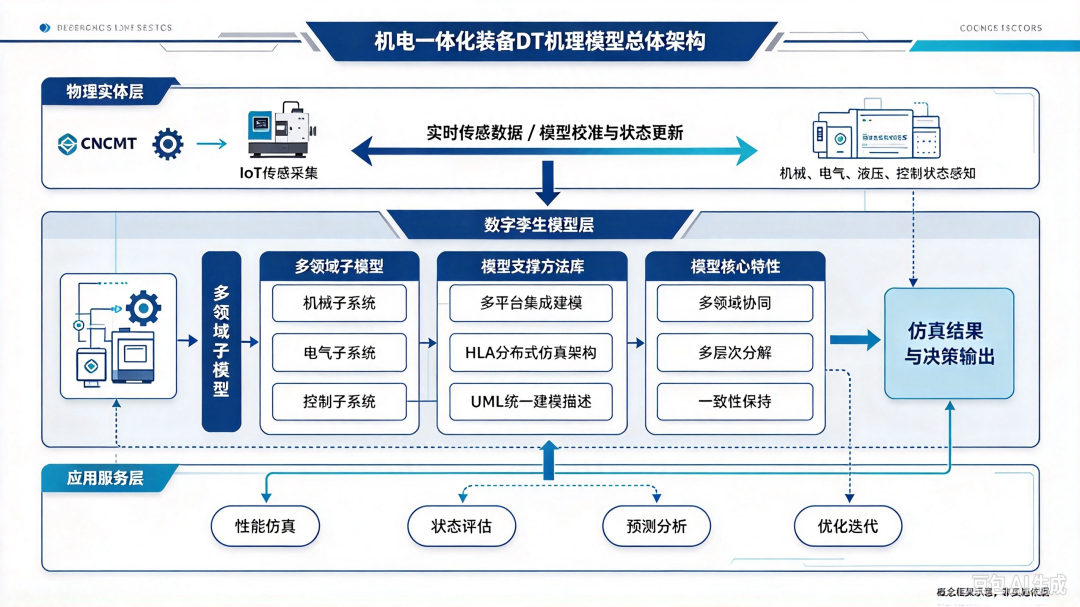 机电一体化装备数字孪生机理模型总体架构
