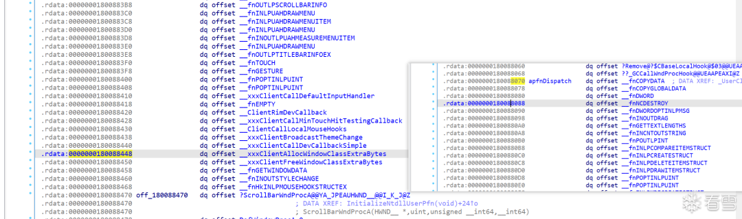 KernelCallbackTable 函数指针表