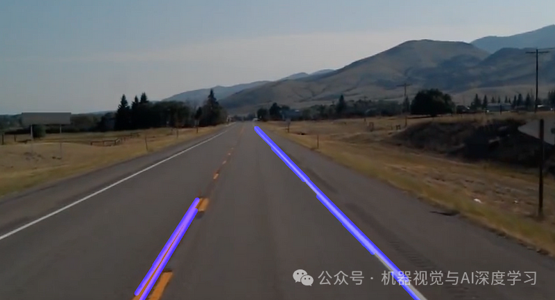 线段叠加到原图的效果