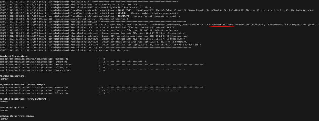 强制单线程I/O后的最终性能输出