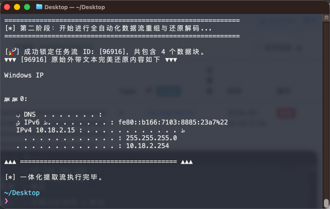脚本自动提取的 Windows 网络配置信息