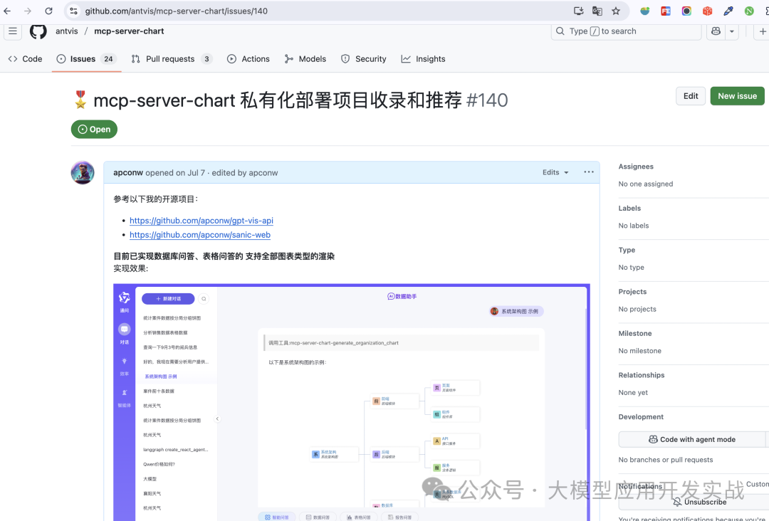 AntV官方项目收录截图