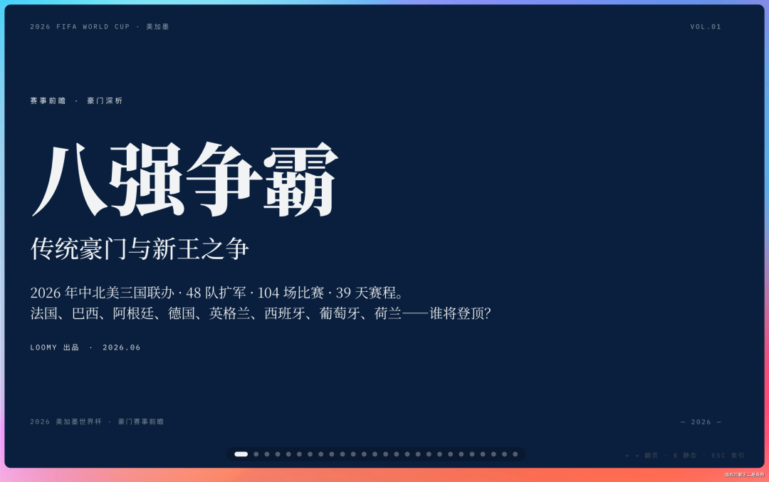 2026世界杯八强争霸海报