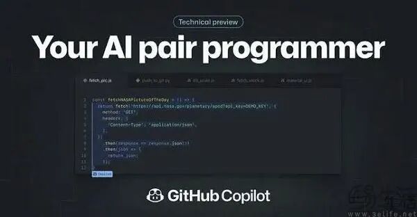 GitHub Copilot代码示例界面