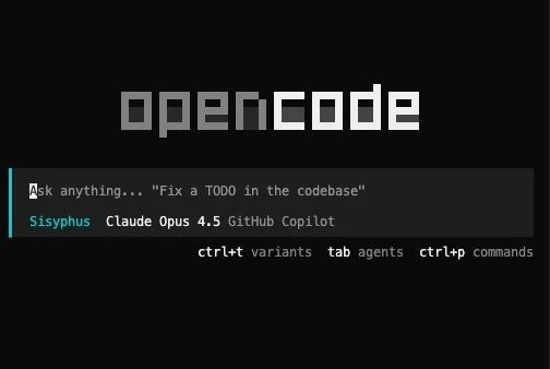 OpenCode终端界面截图