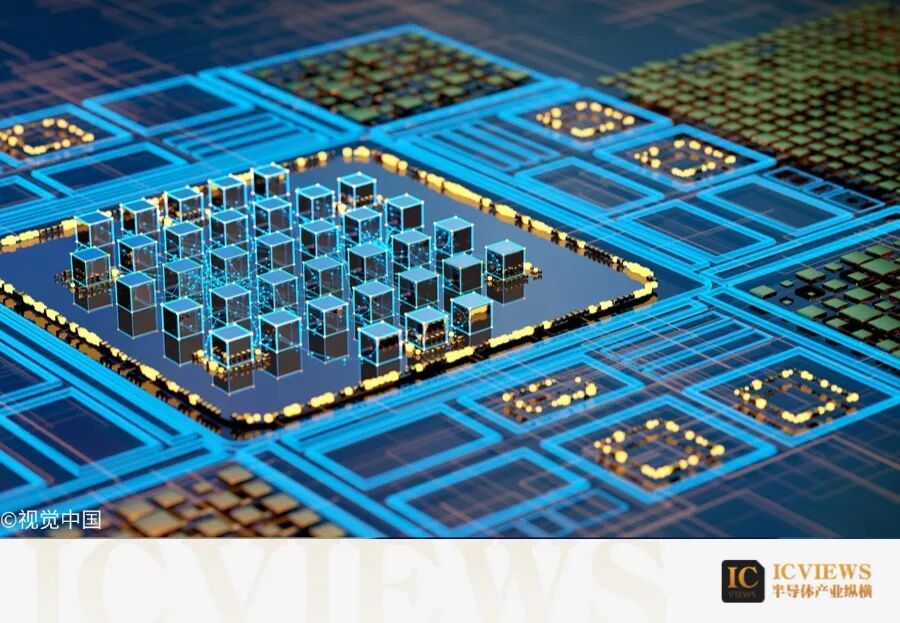 AI数据中心芯片电路板示意图