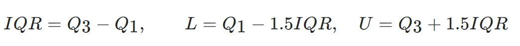 IQR及异常值边界计算公式