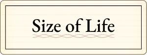 Size of Life 生命的大小标签
