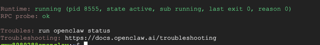 检查OpenClaw网关服务状态
