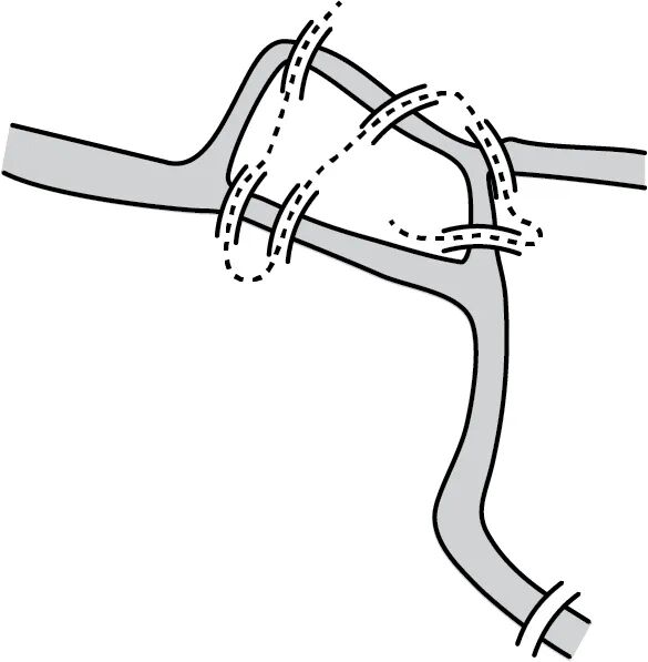 哥尼斯堡七桥问题示意图