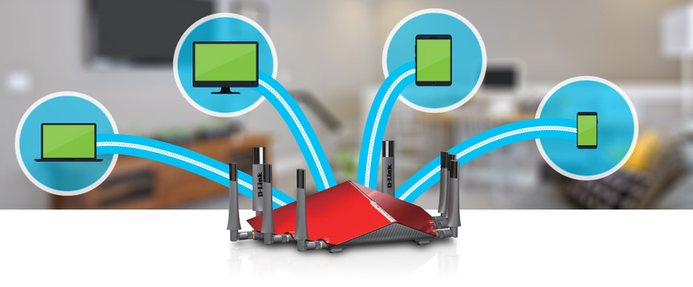 MU-MIMO技术连接示意图