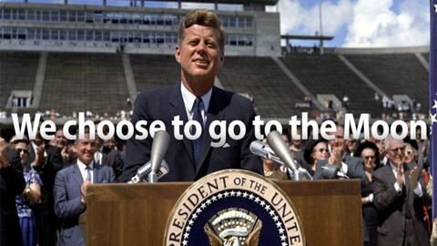 肯尼迪总统发表“我们选择登月”演讲