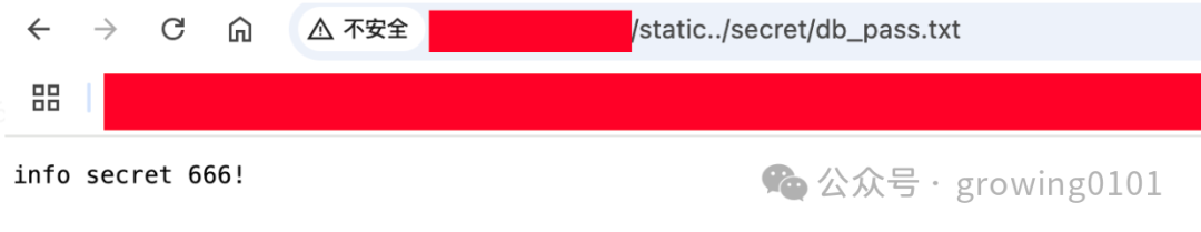 利用路径穿越访问敏感文件db_pass.txt