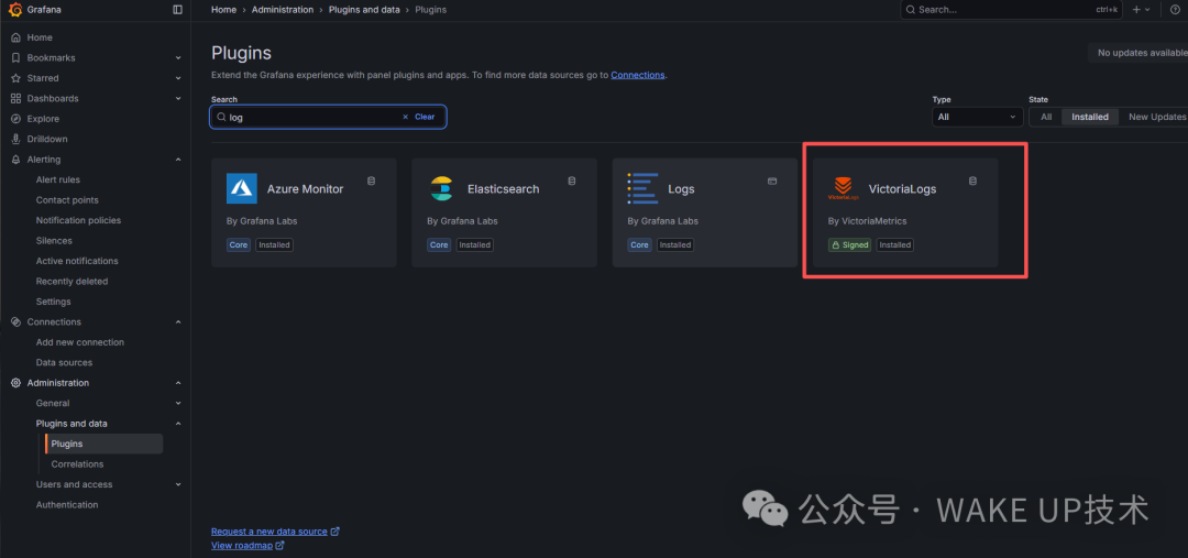 Grafana插件列表中的VictoriaLogs插件