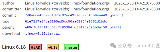 Linux内核版本发布示意图