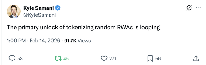 Kyle Samani关于RWA循环价值的推文截图