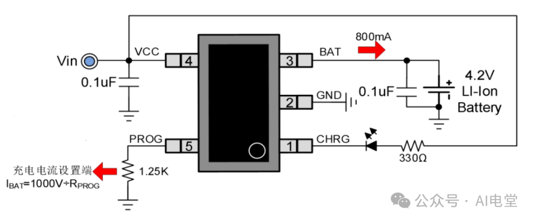 LP4054典型应用电路图