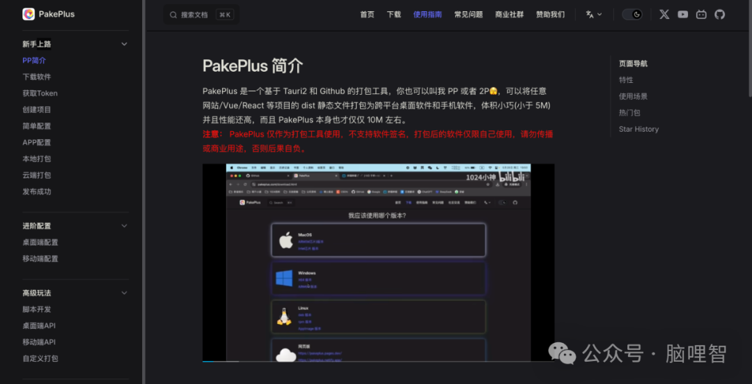 PakePlus 使用指南