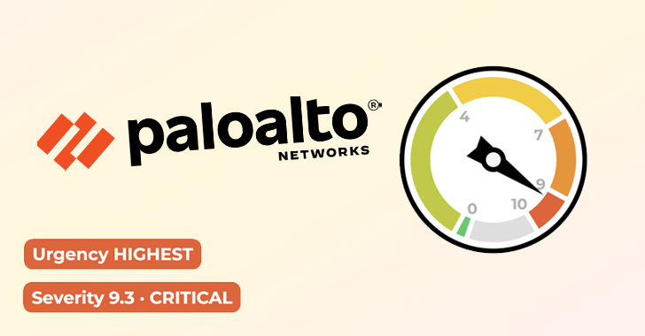 Palo Alto Networks 安全风险仪表盘：紧急程度最高，严重性 9.3 CRITICAL