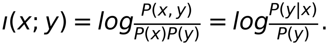 信息密度i(x;y)的定义
