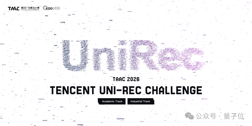 TAAC 2026 腾讯Uni-Rec挑战赛海报
