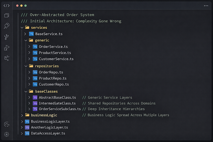 过度抽象的订单系统目录结构
