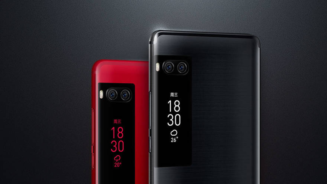 魅族PRO 7双屏手机背面展示