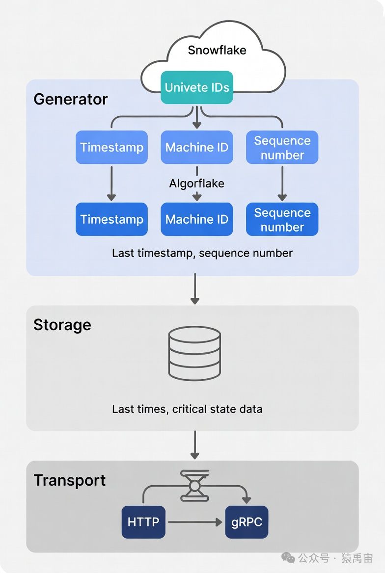 Snowflake分布式ID生成系统架构图