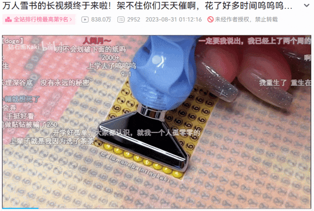 带有弹幕的DIY手工过程动态图