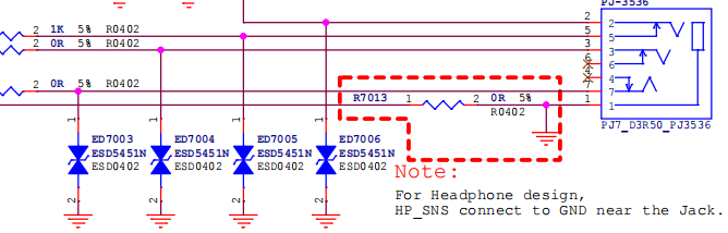 耳机插孔 ESD 保护与检测电路