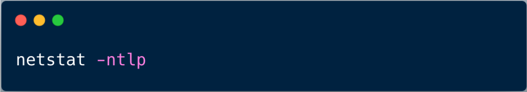 netstat -ntlp