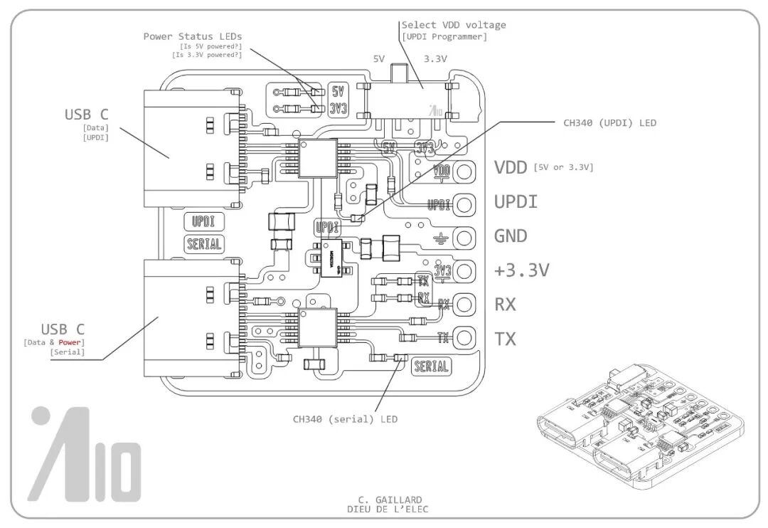CH340编程器示意图