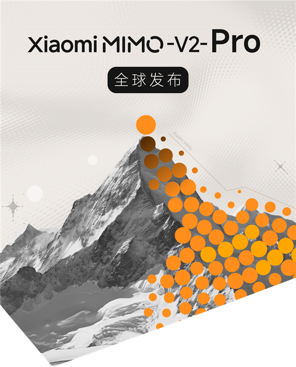 Xiaomi MIMO-V2-Pro 全球发布的宣传海报