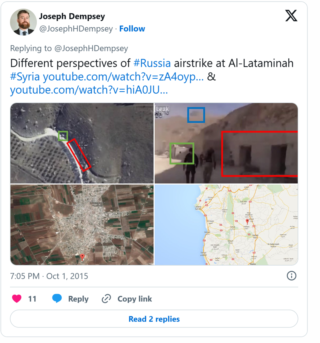 社交媒体开源情报示例